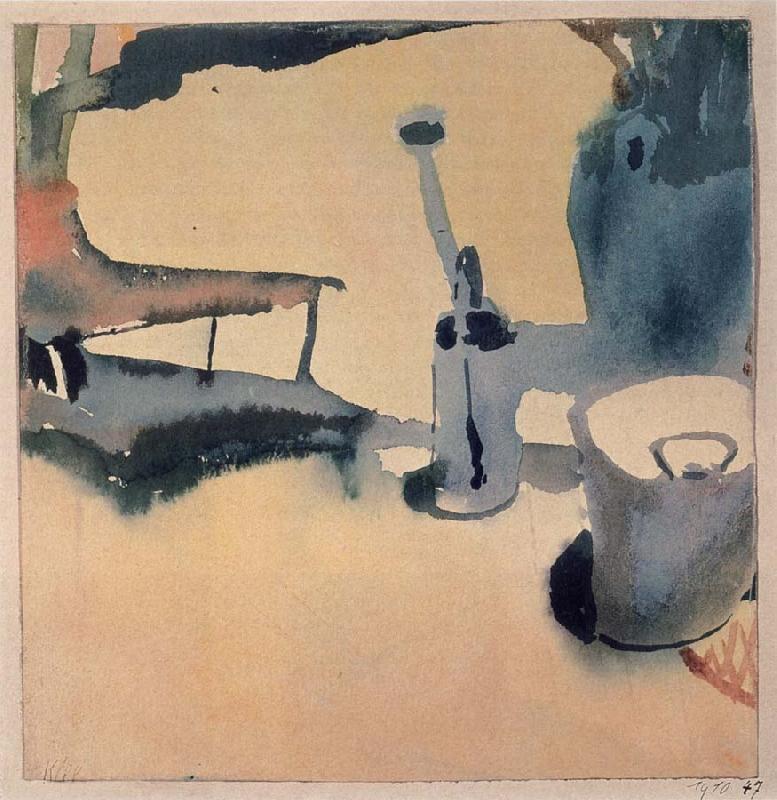 Paul Klee Flower Stand,Watering can and bucket oil painting image